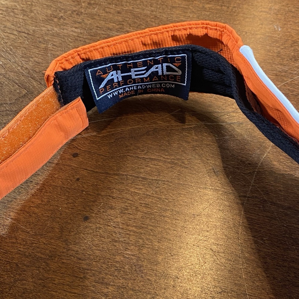 Clemson Tigers Football Visor AHead White And Orange SEC Football Go Tigers! - Picture 2 of 5